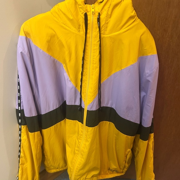 Victoria's Secret Jackets & Blazers - Victoria Secret PINK jacket  M/L Purple Yellow Black